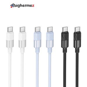 کابل شارژ دوسر TYPEE-C 60W بروفون مدل BX106
