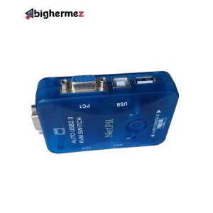 سوییچ ۲ پورت KVM پی نت اتوماتیک مدل ۱۰۲UK-T همراه با کابل