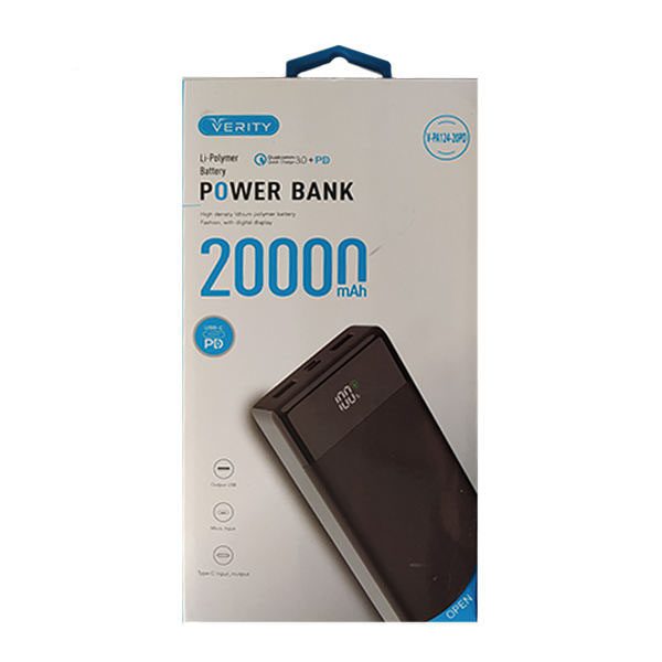 پاور بانک وریتی مدل V-PA-124-20PD به ظرفیت 20000 MAH