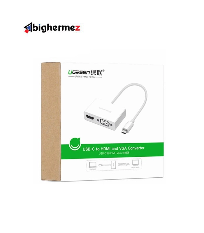 مبدل TYPE-C به VGA/HDMI یوگرین مدل 30843-MM123