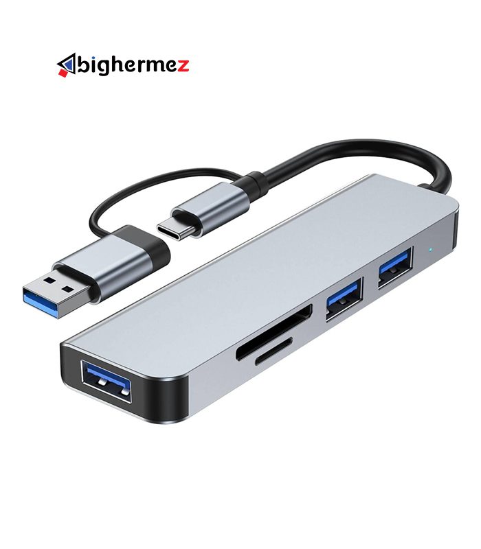 هاب 6 پورت USB3.1 تایپ سی پی نت مدل T-3625