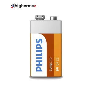 باتری کتابی 9 ولت معمولی فیلیپس مدل 6F22L1F/97