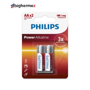 باتری قلم 2تایی پاور آلکالاین فیلیپس مدل LR6P2B/97