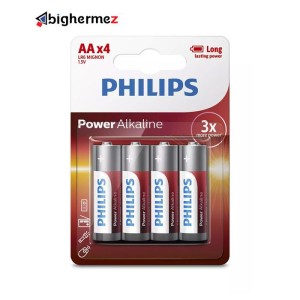 باتری قلم 4 عددی پاور آلکالاین فیلیپس مدل LR6P4B/97