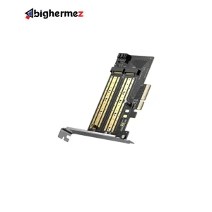 مبدل M.2 M-Key+M.2 B-Key به PCle 3.0 4X یوگرین مدل CM302-70504