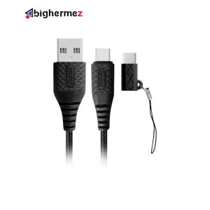 کابل شارژ میکرو یو اس بی بیاند مدل BA-305 به طول 1 متر بهمراه تبدیل TYPE-C