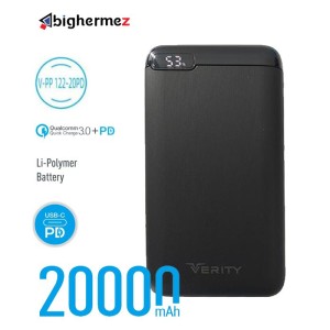 پاور بانک وریتی مدل V-PP-122-20PD به ظرفیت 20000 MAH