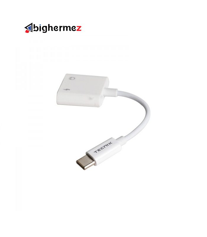 کابل تبدیل تایپ سی به جک 3.5 میلی متری (Type-c To Type-c &Aux) تکنیکس مدل ADT-114
