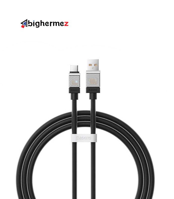 کابل شارژ TYPE-C باسئوس مدل PCAKW000601 100W به طول 1 متر