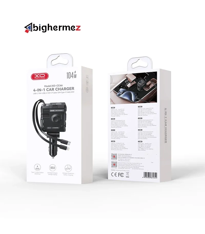 شارژر فندکی 104 وات ایکس او مدل XO-CC66