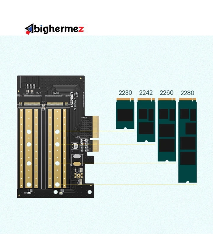 تبدیل M.2 به PCle 3.0 4X یوگرین مدل CM302-70503