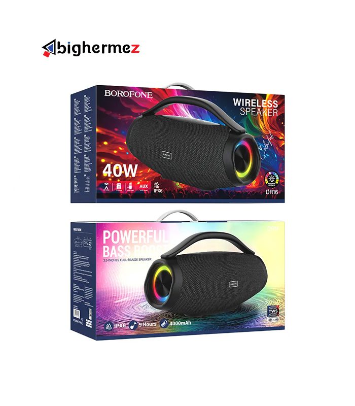 اسپیکر بلوتوث قابل حمل بروفون مدل DR16 40W