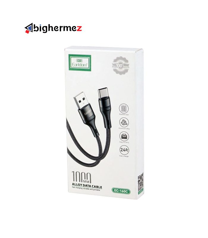 کابل شارژ TYPE-C فست شارژ ارلدام مدل EC-160C
