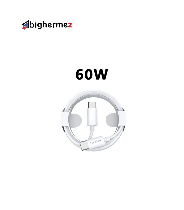 کابل شارژ TYPE-C ارلدام مدل EC-166c PD60W طول 1 متر