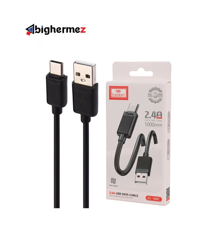 کابل شارژ TYPE-C ارلدام مدل EC-180C طول 1 متر