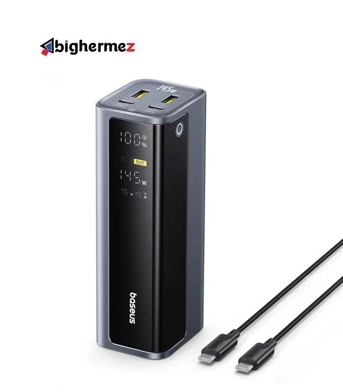 پاوربانک بیسوس مدل EnerGeek GP12 ظرفیت 20800mAh و توان 145W - خاکستری فضایی