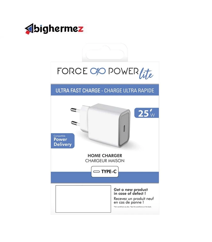 شارژر دیواری فورس مدل FPLICS1C25WPDW USB-C PD