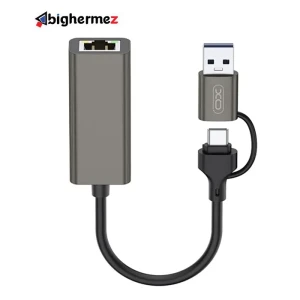 تبدیل Type-C /USB3.0 به LAN ایکس او مدل XO-HUB018