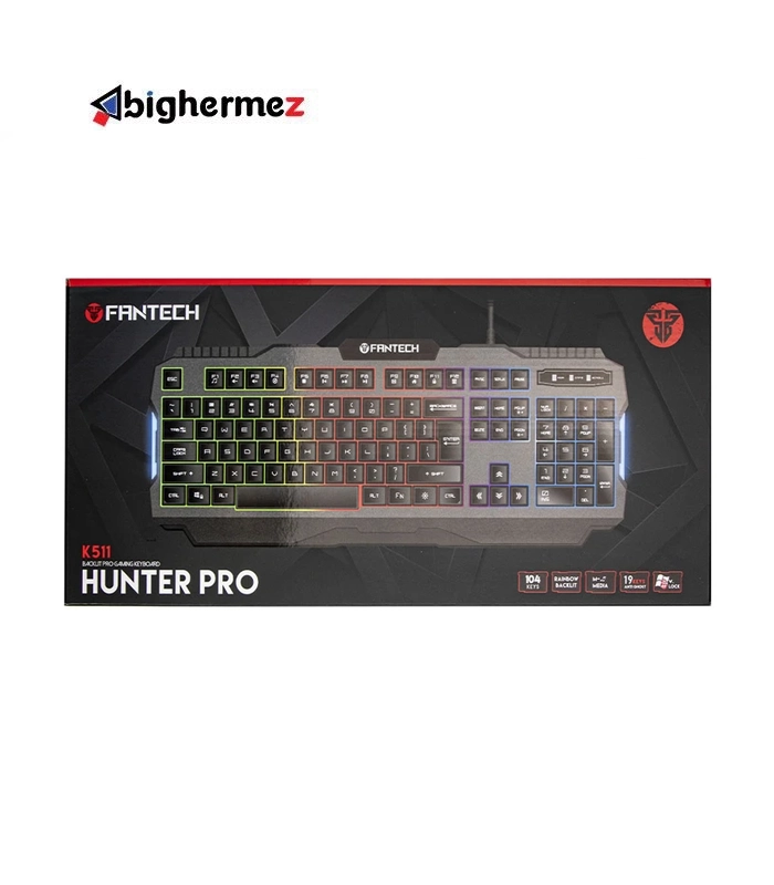 کیبورد باسیم مخصوص بازی فنتک مدل HUNTER PRO K511