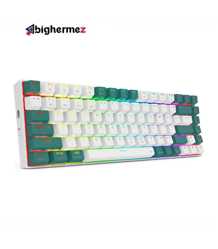 کیبورد بیسیم مکانیکال گیمینگ ردراگون مدل K678 WG  SINGED Pro