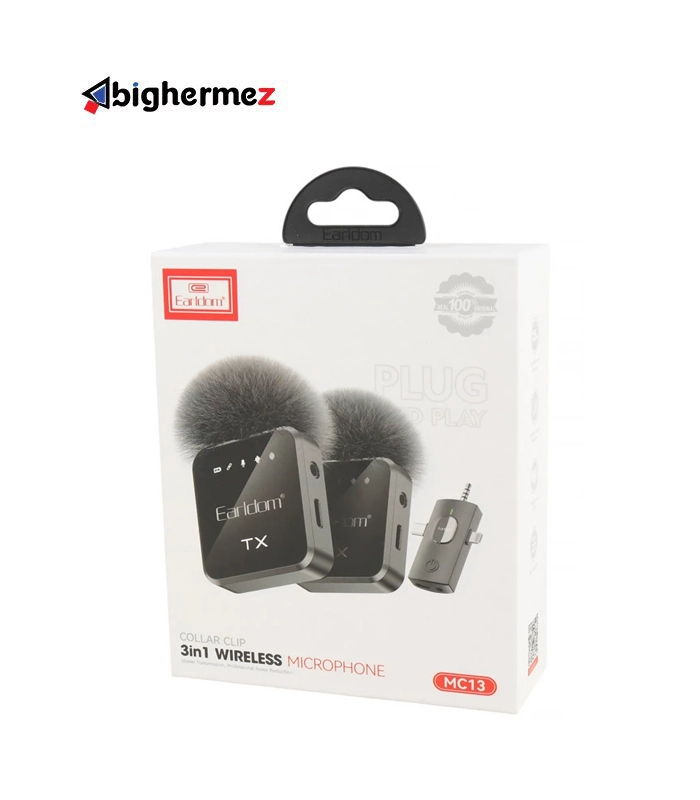 میکروفن بیسیم ارلدام مدل ET-MC13 Type-C/Lightning/3.5mm