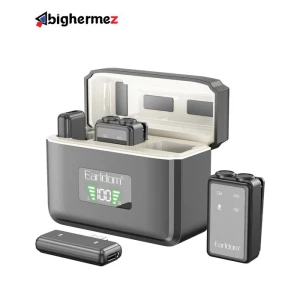 ست میکروفن بی سیم ارلدام مدل 3IN1 MC14 با درگاه اتصال پورت لایتینگ و USB Type C