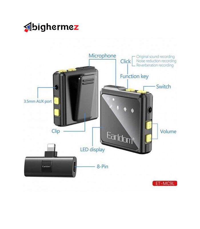 میکروفون یقه ای لایتنیگ بیسیم ET-MC9L