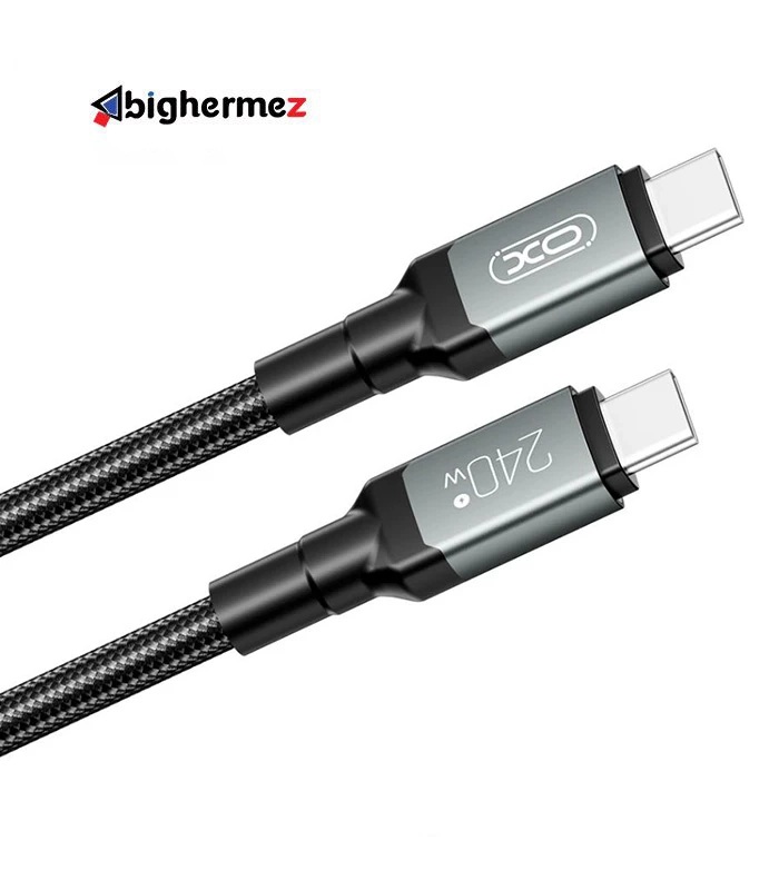 کابل شارژ دوسر TYPE-C ایکس او مدل  NB-Q264A 240W به طول 1 متر