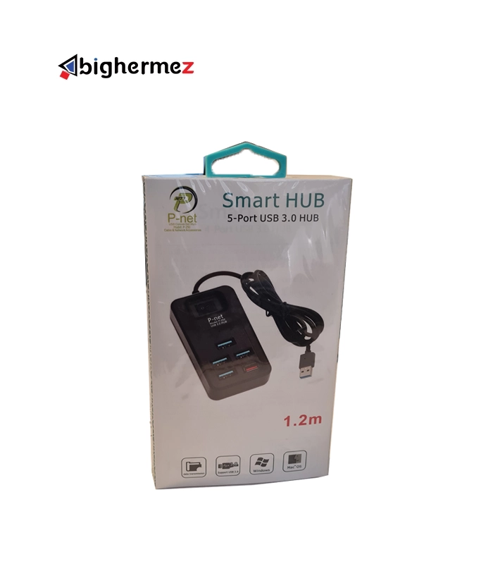 هاب 5 پورت USB 3.0 پی نت مدل P-250