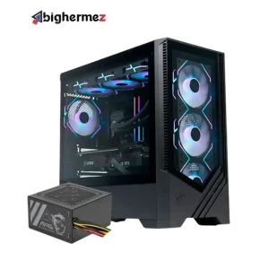 کیس و پاور گیمینگ ام اس آی مدل PAG FORGE M100L + MAG A500N-H