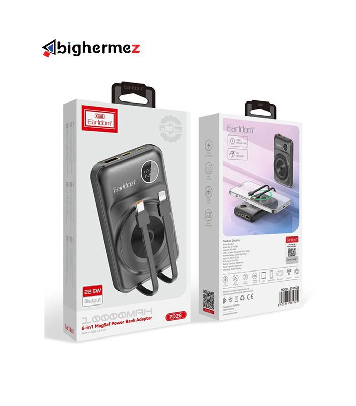 پاوربانک 10000mAh ارلدام مدل ET-PD28