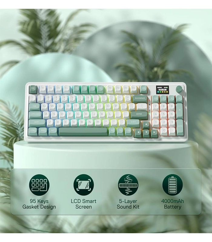 کیبورد بیسیم/باسیم مخصوص بازی ردراگون مدل GALATIN PRO K719 WG