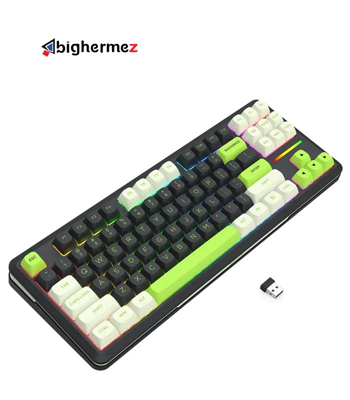کیبورد بی سیم مکانیکال گیمینگ ردراگون مدل WILDSLASH K734 BWG PRO