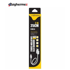 کابل شارژ میکرو یو اس بی سیبراتون مدل S105 A طول 0.25 متر