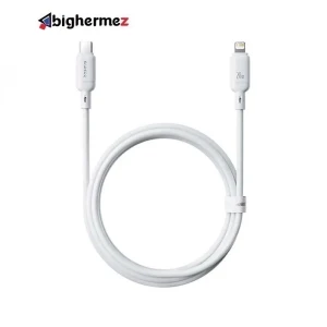 کابل شارژ سریع USB-C به Lightning بیسوس مدل Silky 20W طول 1m - سفید