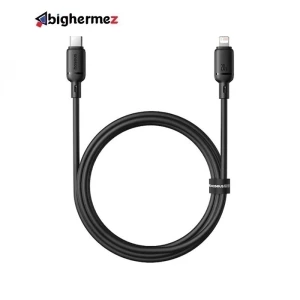 کابل شارژ سریع USB-C به Lightning بیسوس مدل Silky 20W طول 1m - مشکی