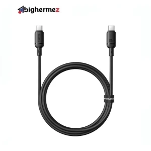 کابل شارژ سریع USB-C به USB-C بیسوس مدل Silky Series 100W طول 1m - مشکی