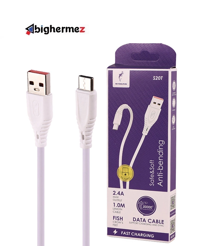 کابل شارژ TYPE-C اسکای دلفین مدل S20T