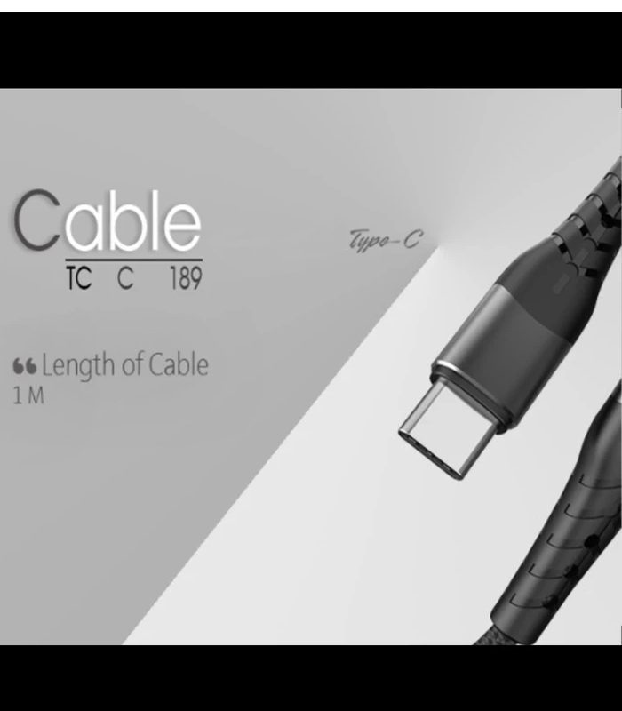 کابل شارژ TYPE-C تسکو مدل TCC 189 به طول 1 متر