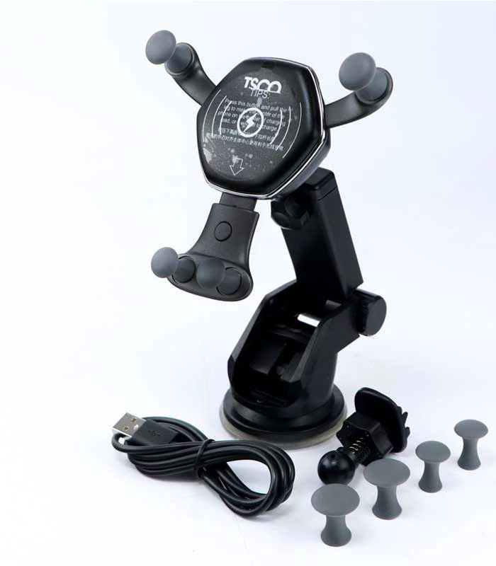 پایه نگهدارنده و شارژر وایرلس گوشی موبایل تسکو مدل THL 1240W