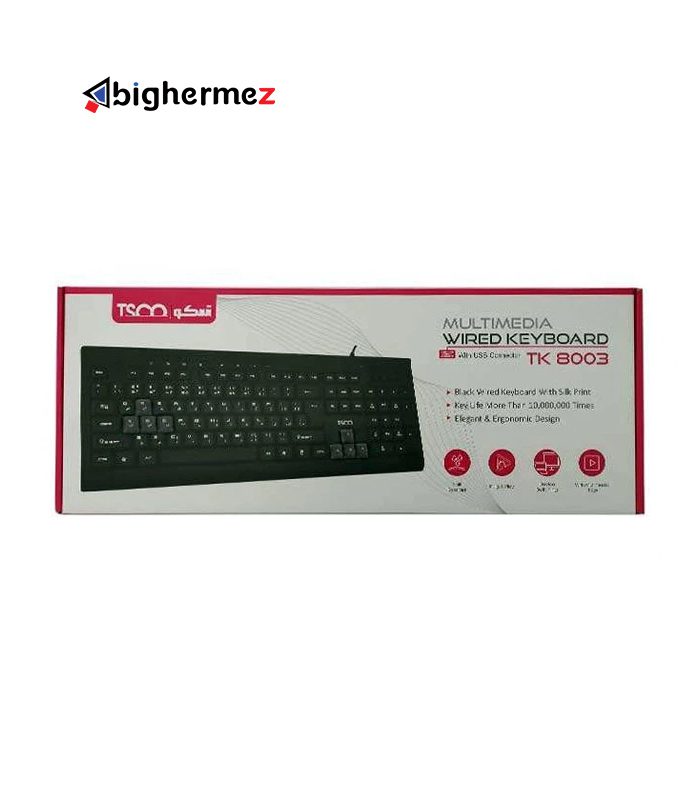 کیبورد باسیم تسکو مدل TK 8003
