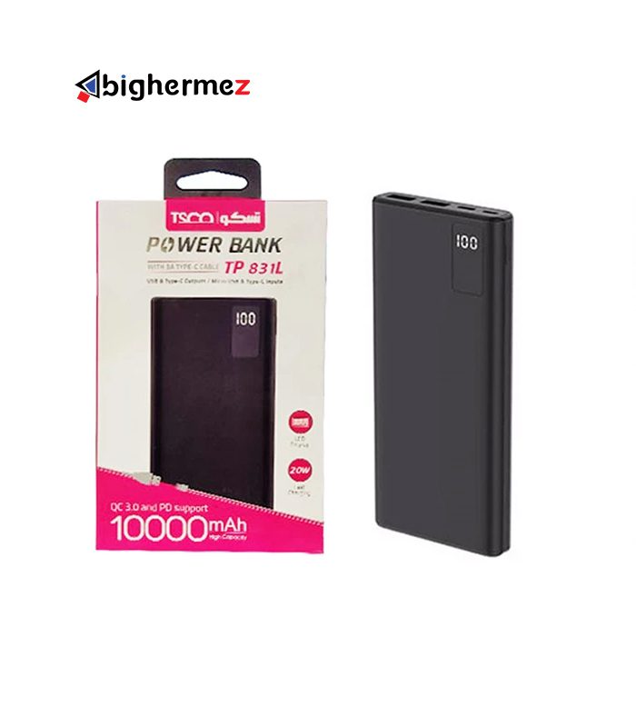 پاوربانک 10000mAh  تسکو مدل TP 831L