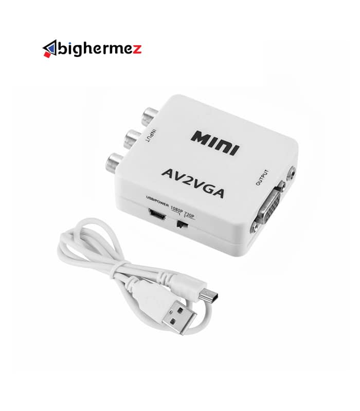 تبدیل AV به VGA دیتکس مدل mini