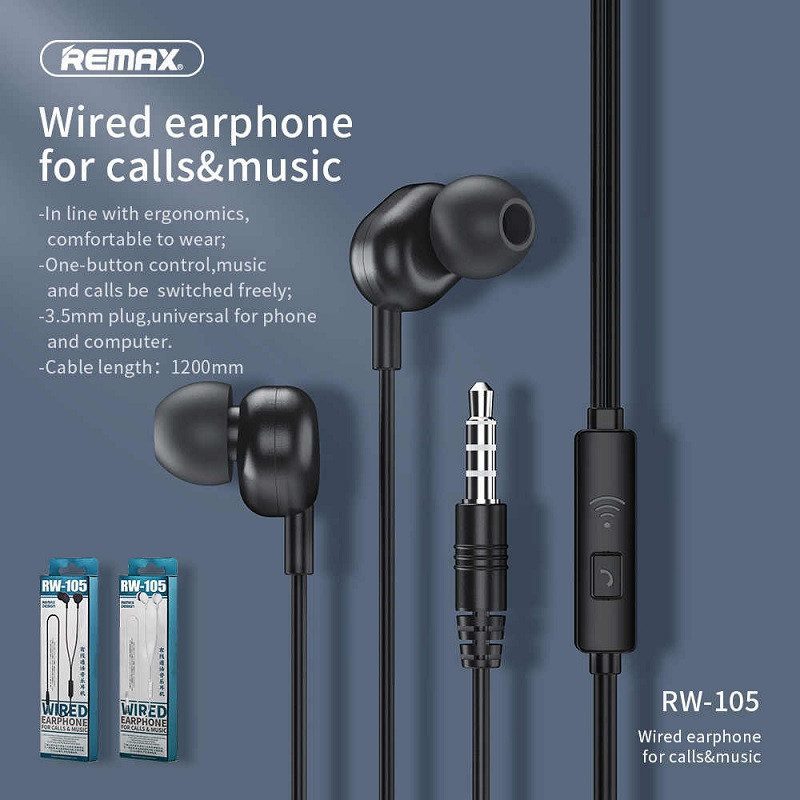 هندزفری باسیم ریمکس مدل RW-105
