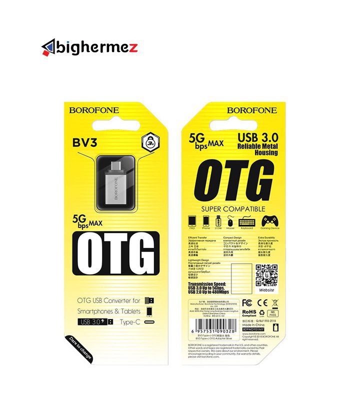 OTG TYPE-C بروفون مدل BV3