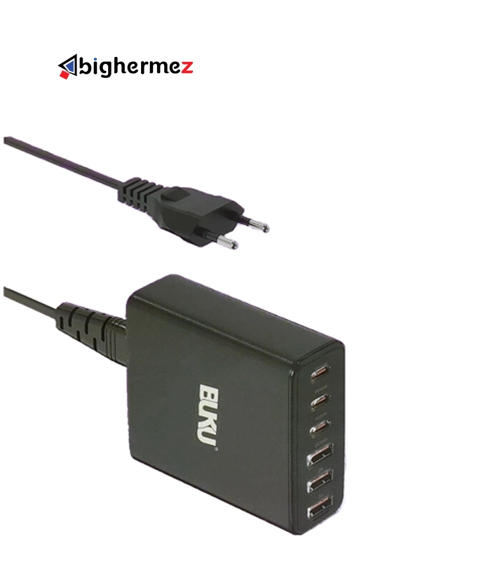 هاب شارژر رومیزی 120W 6 پورت بوکو مدل MC-073