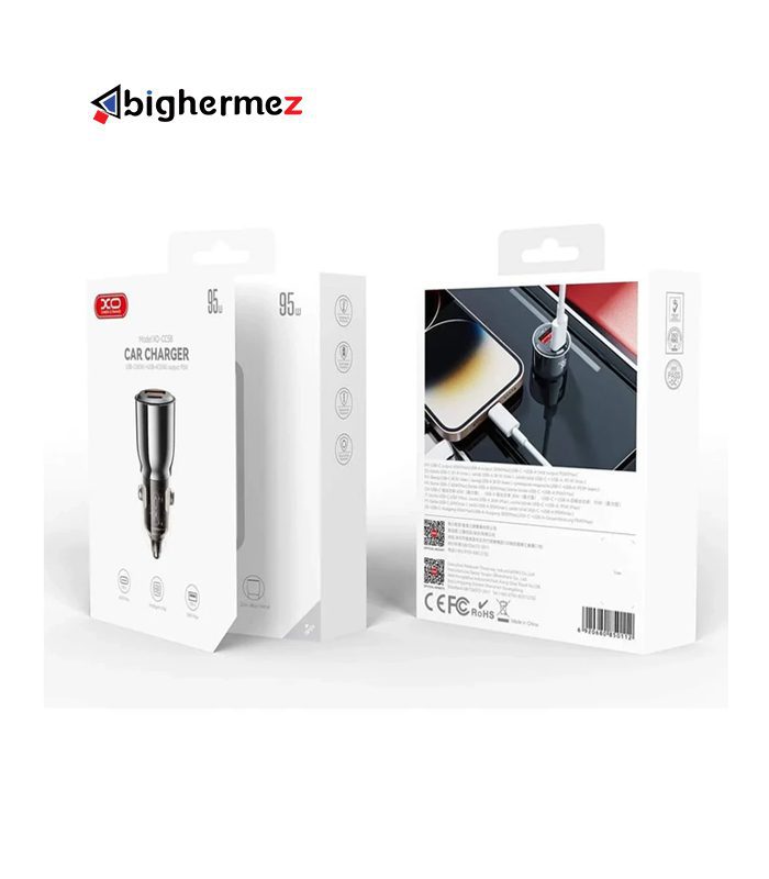 شارژر فندکی 95W ایکس او مدل XO-CC58