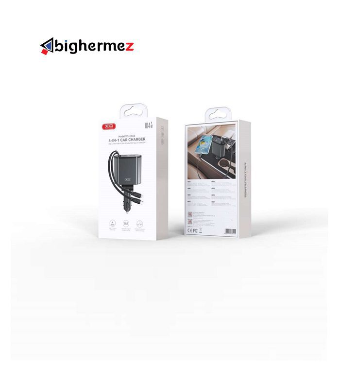 شارژر فندکی 100W ایکس او مدل XO-CC62