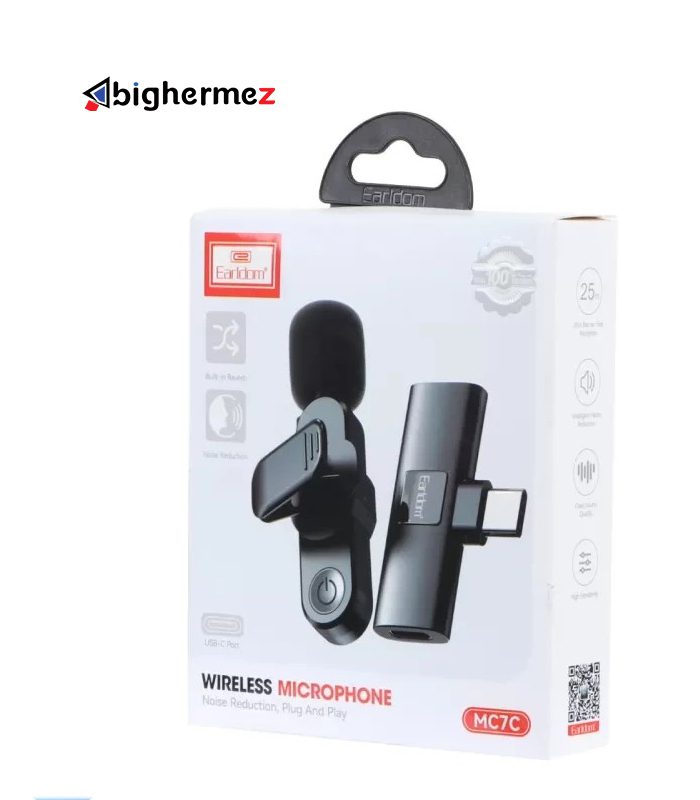 میکروفن بیسیم ارلدام مدل ET-MC7C Type-c
