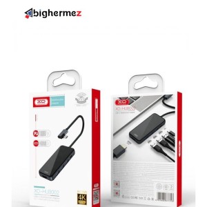 هاب 4 پورت TYPE-C + پورت HDMI ایکس او مدل XO-HUB002